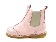 Angulus peach/beige ancle boot with hole pattern